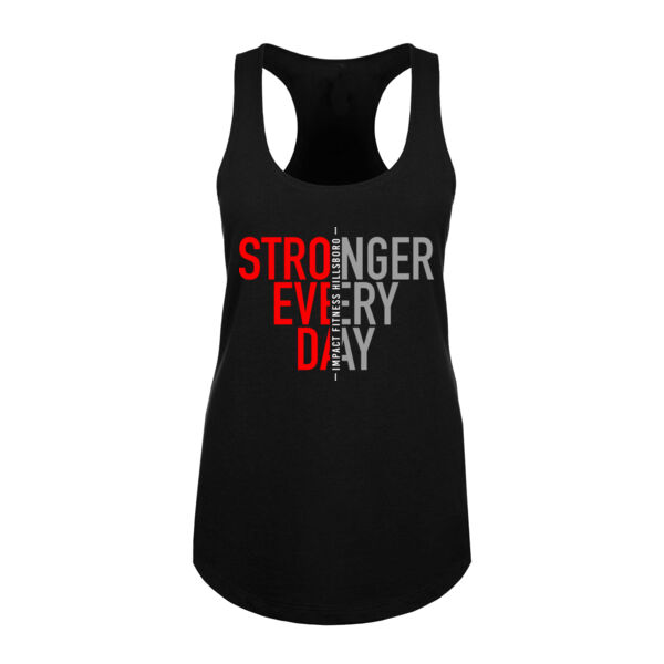 STRONGER EVERY DAY 2 - WOMEN'S FITTED TANK - $5P51VR$ Thumbnail
