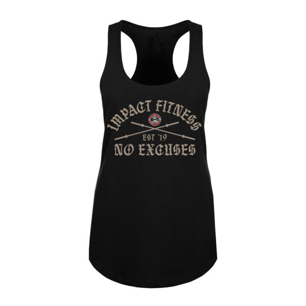 CROSSED UP FRONT ONLY - WOMEN'S FITTED TANK TOP - $YZP367$ Thumbnail